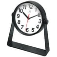 thumbnail image 5 of Infinity Instruments Stirrup Plastic 6" Business/Office Indoor Desktop Clock with Quartz Movement for Accurate Time Keeping, Black, 5 of 7