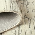 thumbnail image 5 of TOWN & COUNTRY LUXE Remi Abstract Line Art Handcrafted 100% Wool Area Rug, Beige/Blue, 9"x12", 5 of 9