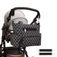 thumbnail image 7 of DEFAHN Unisex Mommy Tote Bag, Water Resistant Diaper Handbag with Changing Pad, Pacifier Case and Stroller Straps for Newborn Babies, Black, 7 of 7
