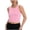 Pink, variant on Girls Sports Built in Bra Racerback Crop Tank Top High Neck Sleeveless Athletic Workout Dance Top for Teen Red 5-6 Years