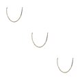 thumbnail image 3 of Maytalsory Wide Application Easy Matching Chain Necklaces For All Occasions Gifts gold 45cm 3Set, 3 of 6