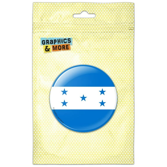 Honduras National Country Flag Pinback Button Pin Badge