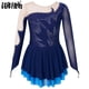 thumbnail image 2 of Leotardo de gimnasia con diamantes de imitación brillantes para niños pequeños, vestido de baile de Ballet con gancho para los dedos, disfraz de bailarina de manga larga para patinaje artístico, 2 of 5
