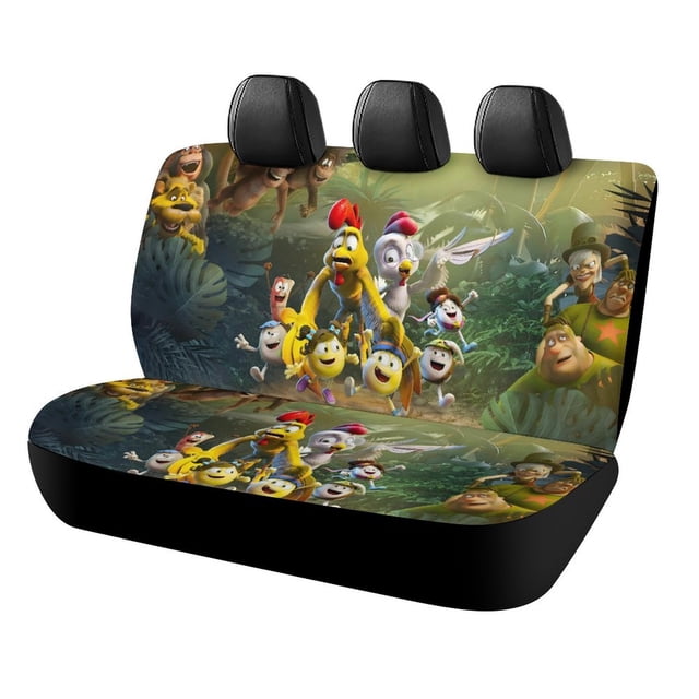 Huevitos Pequeños Un Rescate Africano-theme Car Rear Seat Covers Back Elastic Flexible Car Seat Covers Decorative Fits Most Cars 120x59x76cm