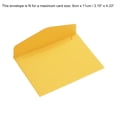 thumbnail image 4 of Mini Sobres, 60 Paquetes Papel En Blanco Pequeños Artículos Almacenamiento Negocios Tarjeta Soporte para Saludo Nota Fiesta, Amarillo, 4 of 6