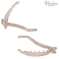 thumbnail image 5 of Parcelona French Plain Oval Small Celluloid Metal Free Hair Barrette for Women, 5 of 74
