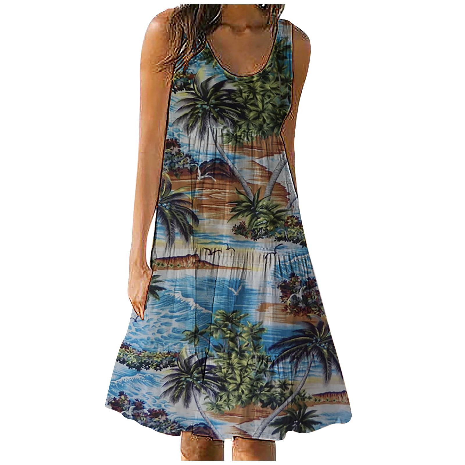 Summer Savings Clearance 2023! Hawaiian Dresses for Women Summer ...