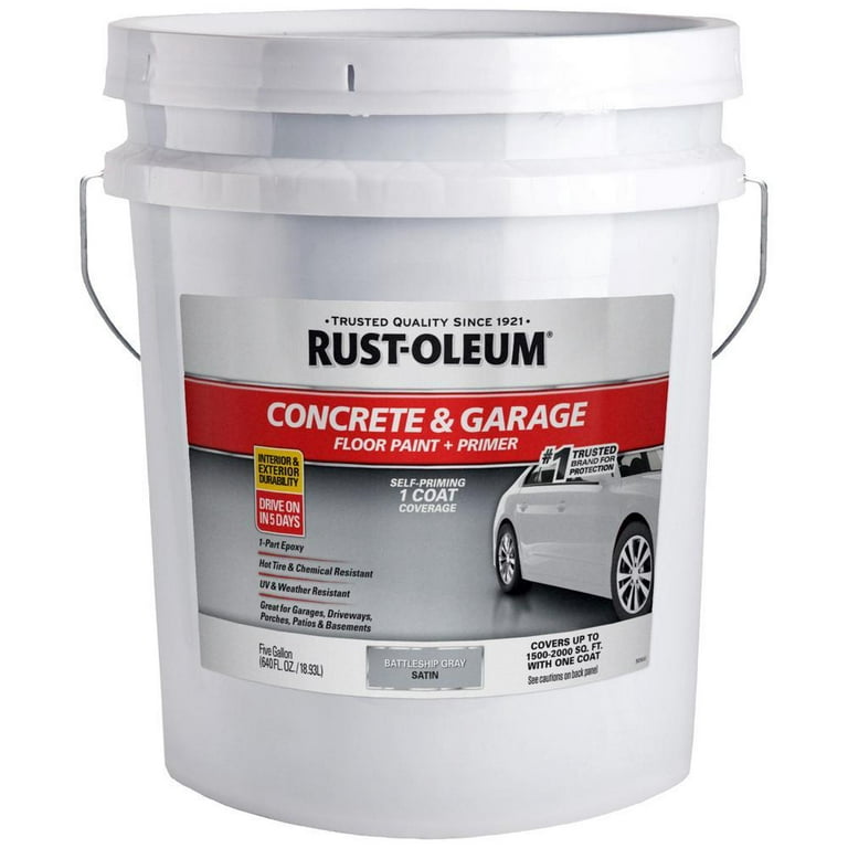 3 Gal. Medium Gray Gloss 2 Part Epoxy Interior/Exterior Concrete Basement  and Garage Floor Coating Floor Paint
