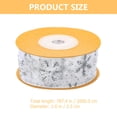 thumbnail image 5 of FENGGUIQU Silver Christmas Wrapping Ribbon Smooth Easy to Use Ribbon for Party and Tree Decorations, 5 of 5