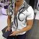 thumbnail image 1 of Entrega en 24 horas Camisa Para Hombre Impreso Slim Fit Moda Cuello De Solapa Manga Larga M-2XL Más El Tamañopangjing, 1 of 4