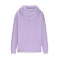 thumbnail image 4 of fatyb Hoodies for Women Casual Drawstring Pullover Long Sleeve Oversized Hooded Sweatshirts with Pocket, 4 of 6