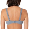 thumbnail image 2 of Women's Hanes DHHU42 Ultra-Light Comfort V-Neck Wireless Bra (Granite Blue Grey L), 2 of 3