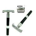 thumbnail image 3 of Vintage Men's Wet DE Double Edge Butterfly Opening Safety Razor 5 Astra Blades, 3 of 5