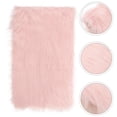thumbnail image 4 of 2pcs Pink Fur Faux Fur Fabric Small Product Photo Background Photo Props Pre-Cut Fur Strips Fluffy Fuzzy Craft Fur For Diy Craft, 4 of 9