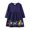 Blue, variant on MEZZALL Toddler Girls Cotton Embroidery Applique Short Sleeve Dress Sundress 1 7Y, Dark Blue, 1-2 Years