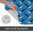 thumbnail image 6 of Gukieu Whale And Sea Print Dust-proof Floor Mats, Water-absorbent and Non-slip Flannel Door Mats 16x24in, Home Decoration Suitable for Kitchen, Bathroom, Garage, 6 of 7