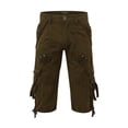 thumbnail image 4 of SHIXIAOO Men's Spring and Summer Leisure Sports Solid Color Pocket Trouser Leg Hanging Rope Tool Minute Shorts, 4 of 6