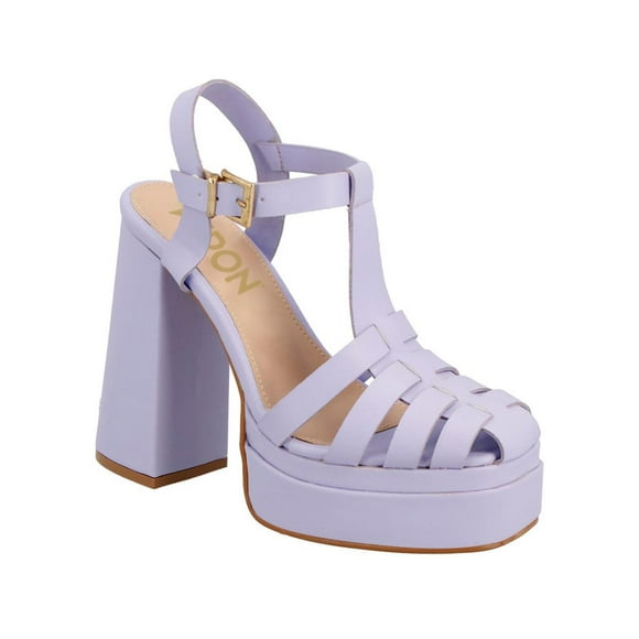 Tacones Mujer Casuales Plataforma Kipon Cómodos Ligeros violeta oscuro 25