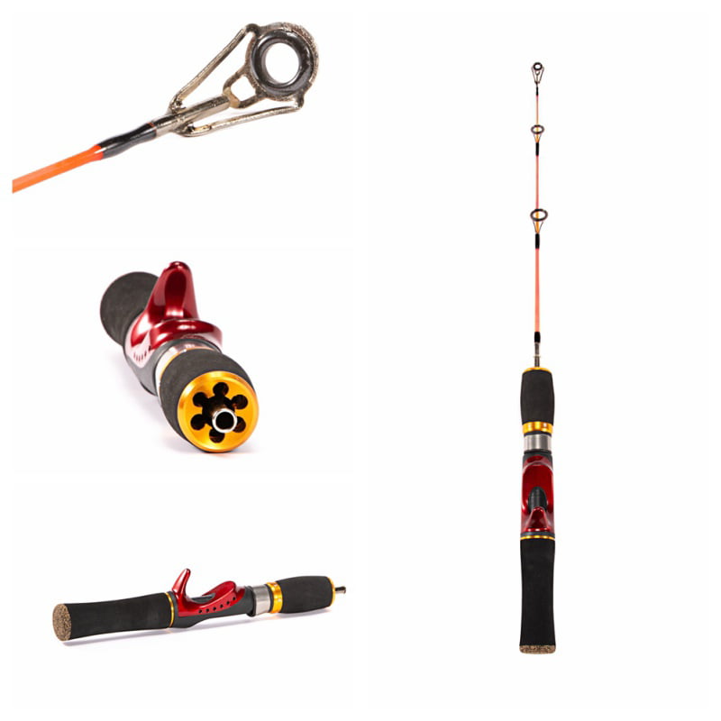 SKTT 52cm Winter Fishing Rods Ice Fishing Rods Fishing Tackle Spinning Casting Hard Rod Travel Sea Fishing Rod