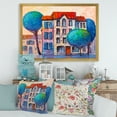 thumbnail image 3 of Designart 'Colorful Autumn Trees and A House With Red Roof' Modern Framed Art Print, 3 of 4