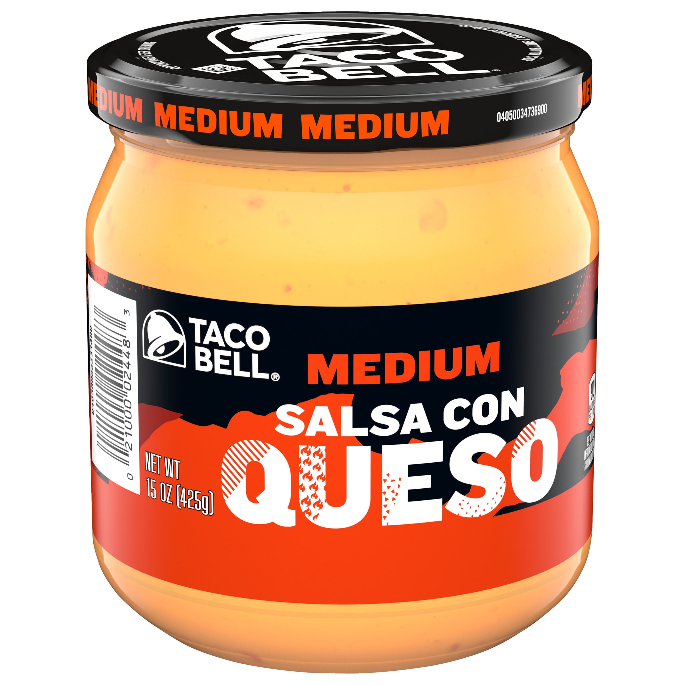 Taco Bell Medium Salsa Con Queso Cheese Dip, 15 Oz Jar - Walmart.com