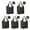 Pioneer Flower Floral, variant on 5 Pack Foldable Shopping Bag,Pioneer Flower Floral Print Pattern Reusable Grocery Bags with Pockets,Large Reusable Tote Bags with Handles Waterproof & Lightweight