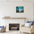 thumbnail image 2 of Stupell Industries Northern Lights Photography Nature Photography Gold Floater Framed Art Print Wall Art, 21 x 17, 2 of 9