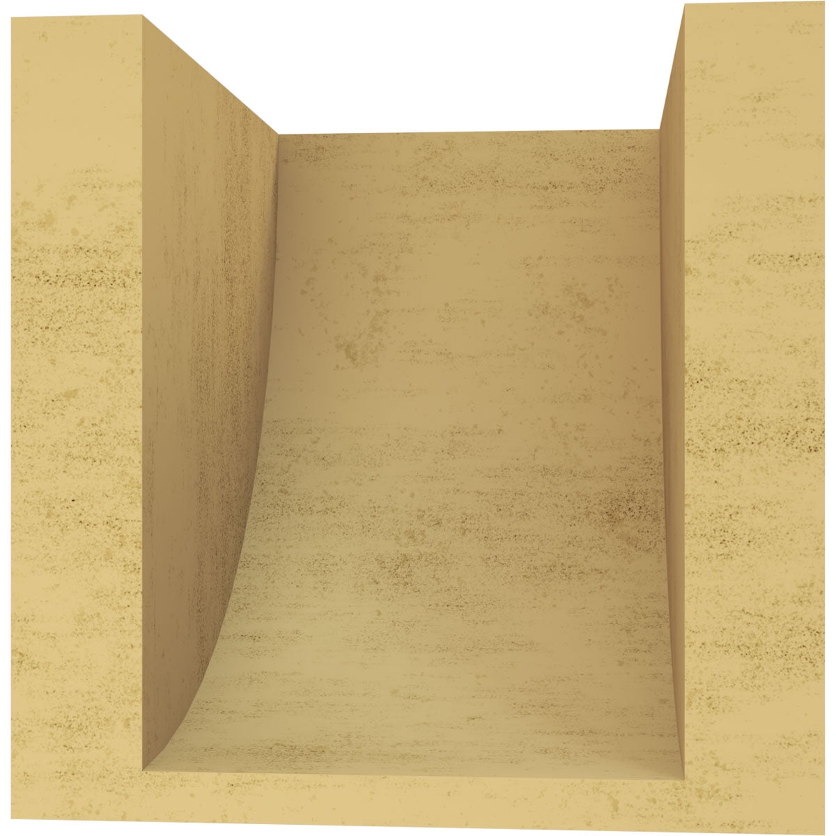 6"W x 6"D x 6"H Wide Durham Rough Cedar Woodgrain TimberThane Corbel, Primed Tan