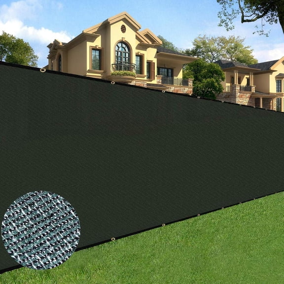Bibana 4ft x 50ft Privacy Fence Screen Windscreen Shade Cloth for Garden and Balcony - Green