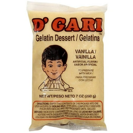 D'gari Vanilla Gelatin Dessert, 4.9 oz