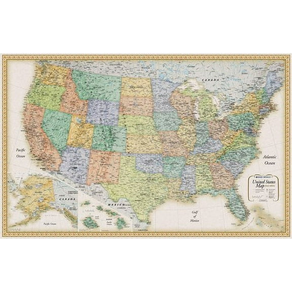 Rand Mcnally United States Wall Map (Classic Edition United States Wall Map)