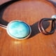thumbnail image 2 of Xiao Hua Collar con colgante de piedra natural de moda, color azul, 2 of 4