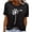White, variant on DailyTrove Women's Wild & Free Graphic Short Sleeve Tee - Casual Loose Top, Spirited for Adventures & Gatherings