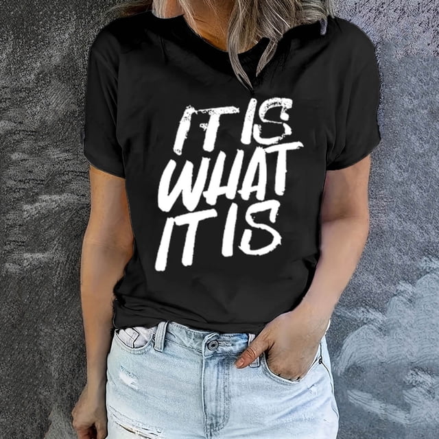 LSLJS T-Shirt Graphique à Manches Courtes Col Rond Décontracté Printemps et Été pour Femmes, Cadeaux pour Femmes