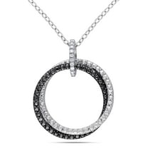 Everly Women's .05CT TW Diamond Sterling Silver Pendant