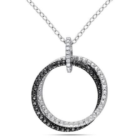 Everly Women's .05CT TW Diamond Sterling Silver Pendant