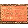 thumbnail image 1 of Ahgly Company Indoor Rectangle Oriental Orange Traditional Area Rugs, 2' x 4', 1 of 1