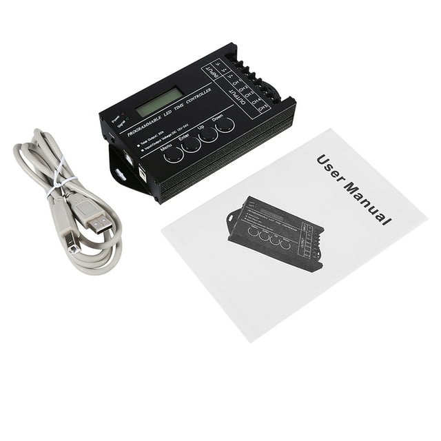 Dekaim DC12V 24V 20a Programmable Time LED Gradateur Multipurpose Controller Programmable Timing pour RGB RGBW Dual Color Light Only LED Meter