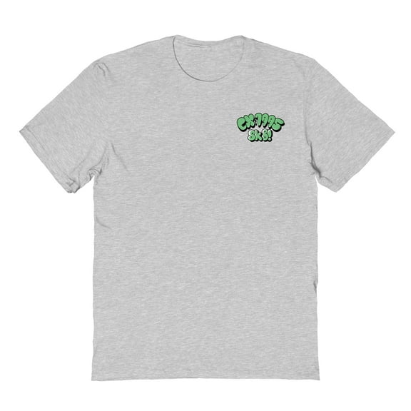 Extreme Skateboarding EX1995 Sk8 Green Graphic Ash Grey Men's Cotton T-Shirt
