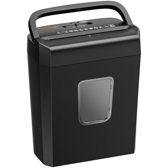 Bonsaii C277-B 6-Sheet Cross Cut Paper Shredder with 3.4 Gallon Wastebasket