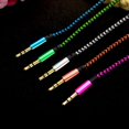 thumbnail image 3 of Cable auxiliar con clavija de nailon de 1m, Cable de Audio de 3,5mm a 3,5mm, macho a macho, Cable auxiliar de coche Kabel para iphone, Samsung y xiaomi, 3 of 4