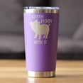 thumbnail image 2 of Bevvee Insulated Travel Tumbler 20 oz Gettin Piggy Gifts for Pig Lovers Tumblers, 2 of 4