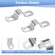 thumbnail image 2 of Uxcell 20-Pack Abrazaderas de Conducto, 3/8" Abrazadera de Tubo Rígido de Acero Inoxidable 304 M10 Soporte en U para Fontanería, 2 of 7