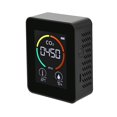 thumbnail image 3 of 5X Monitor de Aire Detector de DióXido de Carbono CO2 Calidad del Aire Temperatura Monitor Negro, 3 of 7