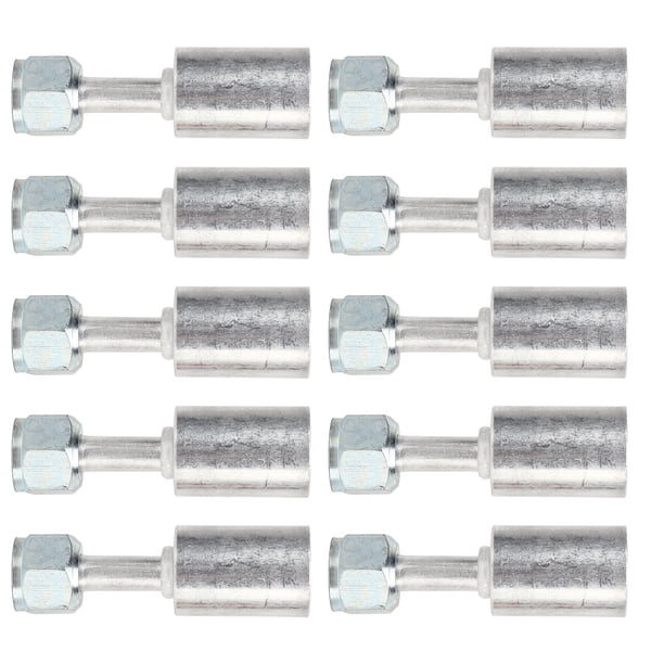 Conector de manguera de aire acondicionado, 10 piezas Manguera de aire acondicionado Conector de manguera de refrigerante Junta de manguera de refrigerante de automóvil Grado profesional