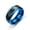 043, variant on Mood Temperature Ring for Men & Women, Color-Changing Stainless Steel Band, Gold/Silver/Blue, Sizes 6-10