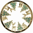 thumbnail image 2 of Yankee Candle Winter Gold Reindeer Holiday Metal Illuma-Lid Jar Candle Topper, 2 of 4