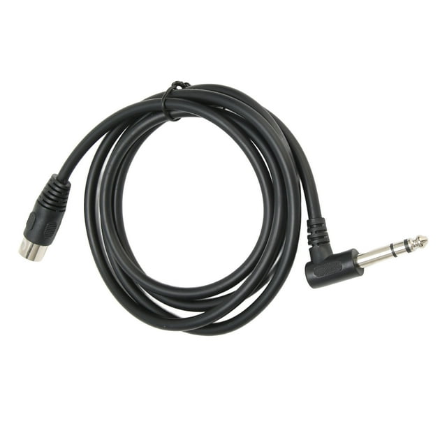 Cable MIDI DIN Bling Bling macho de 90 grados 6,35 mm de conexión de sonido DI macho