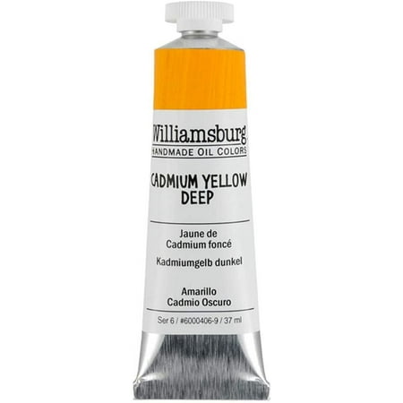 UPC: 0877463000201 | Williamsburg Handmade Oil Paint 37 ml Cadmium Yellow Deep