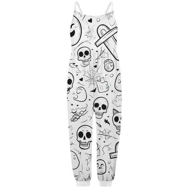 Wdgfv Combinaison à Colorier Gribouillée pour Filles pour Tout-Petits Enfants Tenue de Jeu Décontractée Printemps Été Automne Pyjama Confortable Tenue Quotidienne Blanc 3-4 Ans